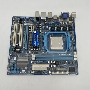 Gigabyte GA-MA78LM-S2H AM2+ MicroATX Motherboard DDR2 Floppy Windows XP Ready